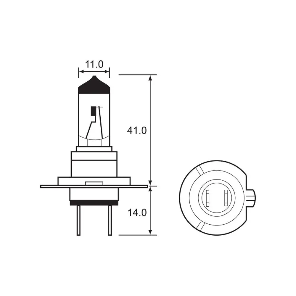 Bulb - Halogen 12V 55W - H7 - Px26d 1