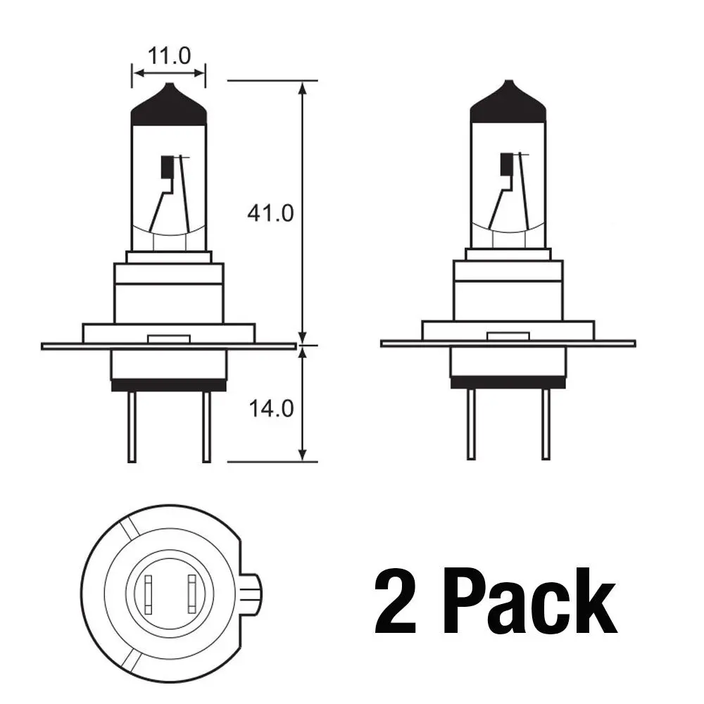 Bulb - Tungsram Megalight Ultra +90 12V 55W - H7 - Px26d (2 Pk) 1