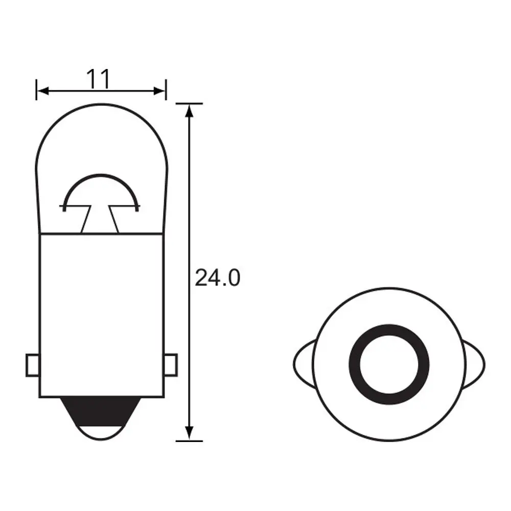 Bulb - Instrument 12V 3.4W - Ba9s - A0141 (Min 10 Buy) 1