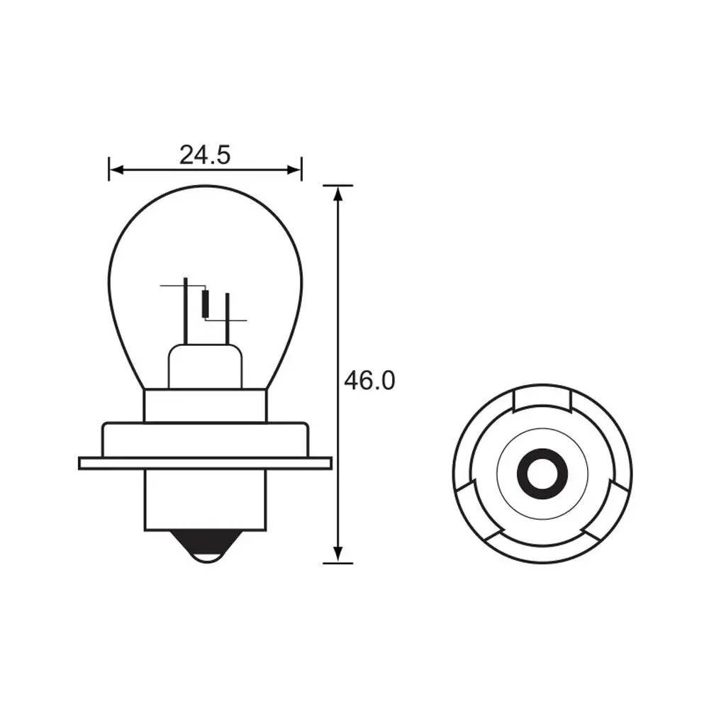Bulb - Headlight 12V 15W - P26s - A2848 (Min 10 Buy) 1