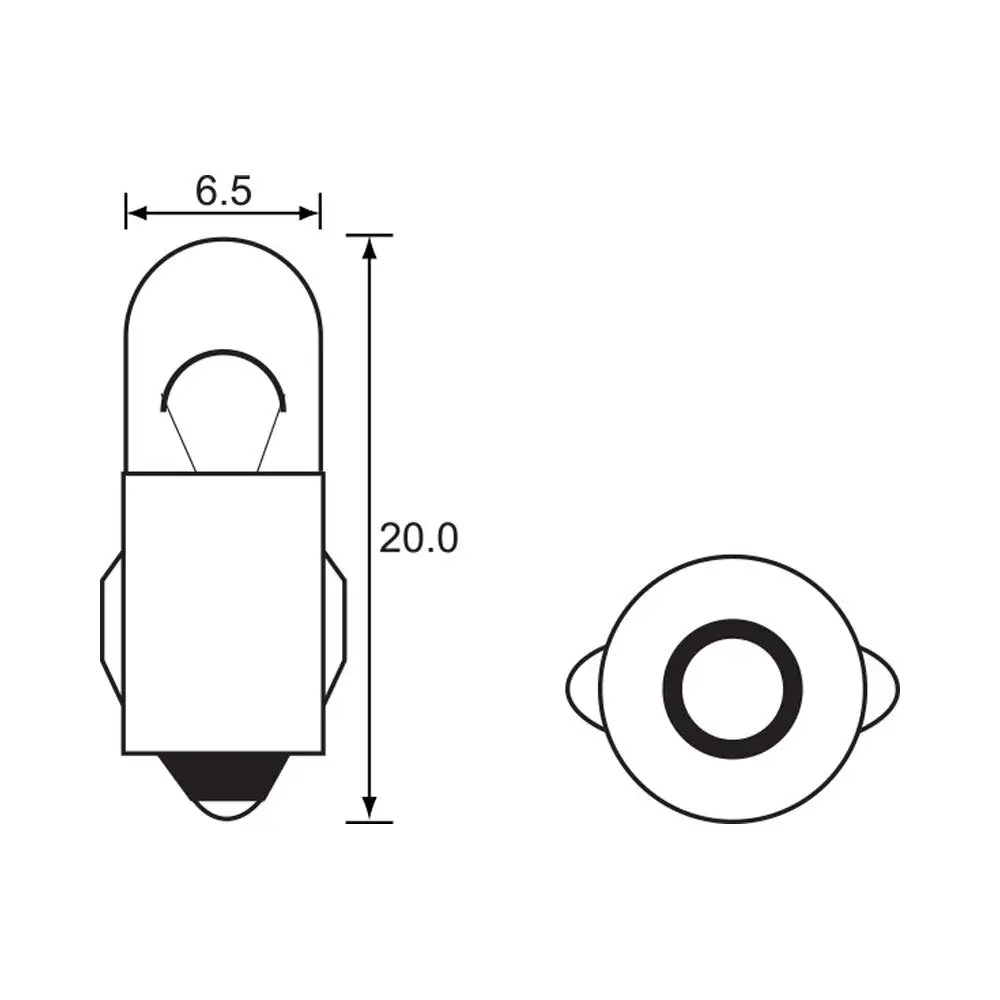 Bulb - Instrument 12V 2W - Ba7s - A1272j (Min 10 Buy) 1