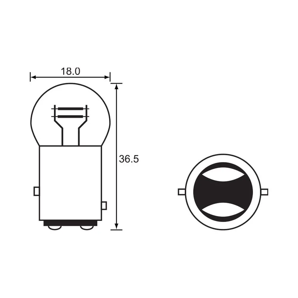 Bulb - Stop Tail 12V 21/5W - Bay15d - A2641g18 (Min 10 Buy) 1