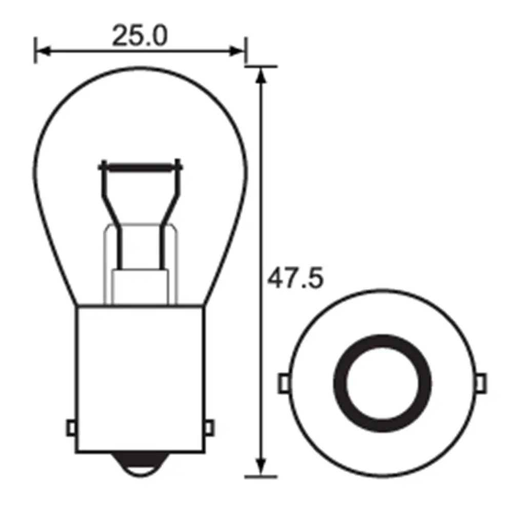 Bulb - Indicator 12V 32Cp - Ba15s - 47156 (Min 10 Buy) 1