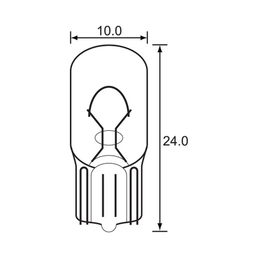 Bulb - Wedge Type 12V 1.5W - T10 - A0947 (Min 10 Buy) 1