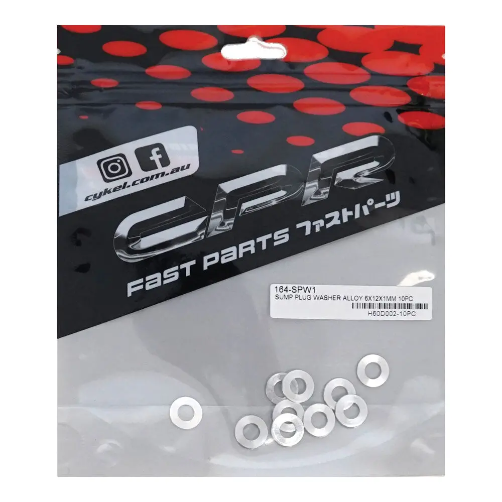 Cpr Alloy Sump Washers 6X12x1mm 10P (Spw1) 1
