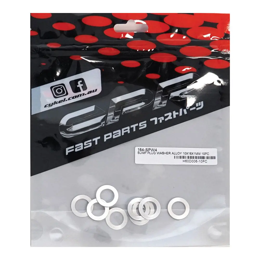 Cpr Alloy Sump Washers 10X16x1mm 10P (Spw4) 1