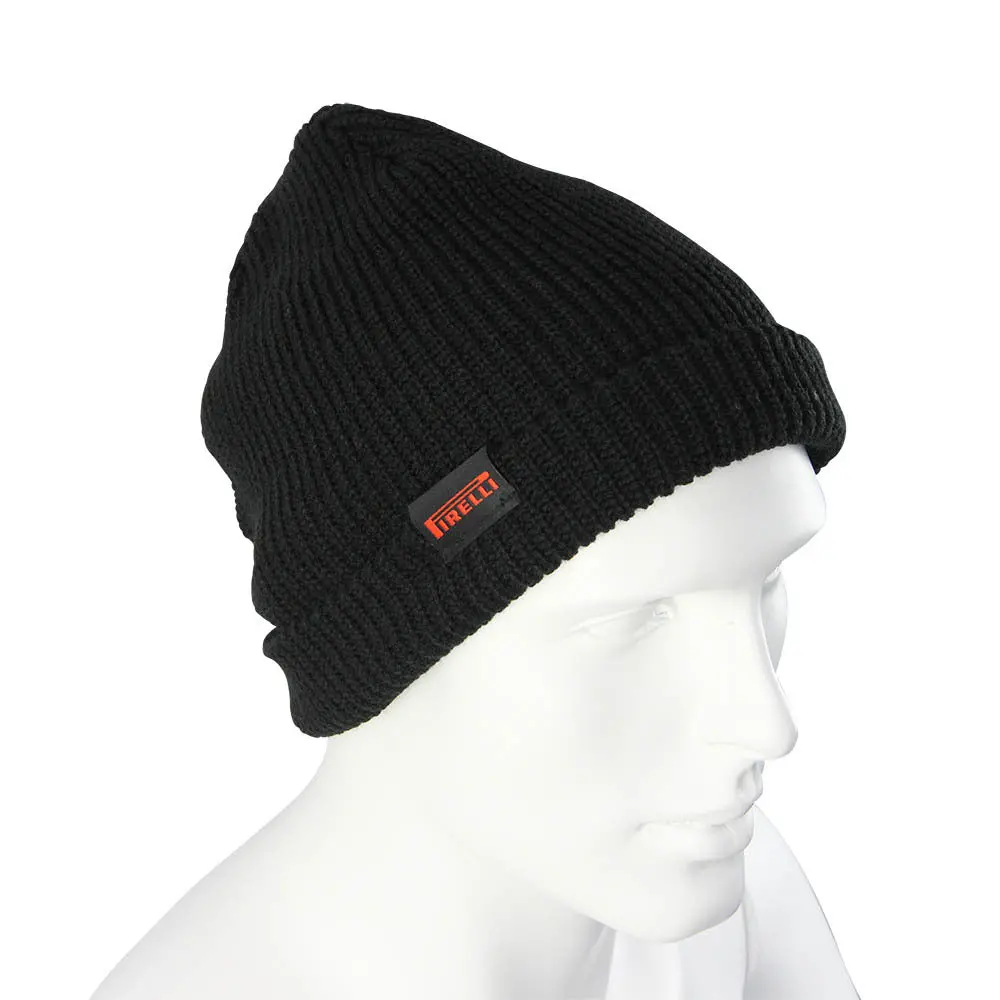 Pirelli Beanie Black With Logo 1