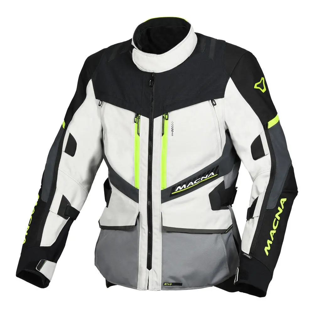 Macna Jacket Domane Light Grey/Fluro 6