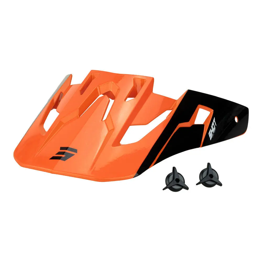 Shot Core Helmet Replacement Peak Fast Orange Pearly 1