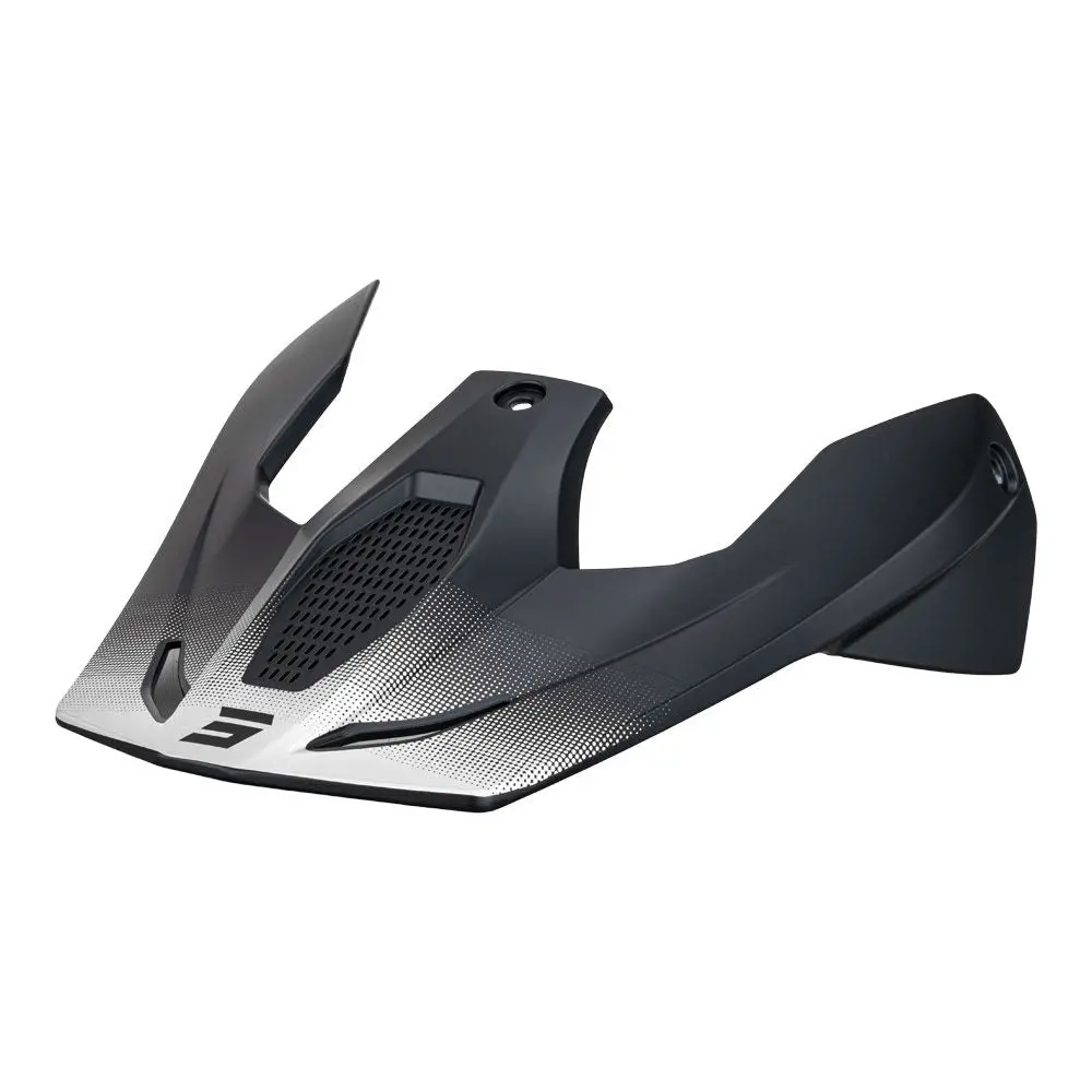Shot Race Helmet Replacement Peak Raw Black Matt 1