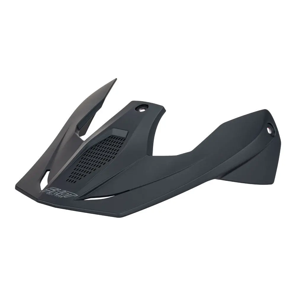Shot Race Helmet Replacement Peak Tracer Solid Black Matt 1
