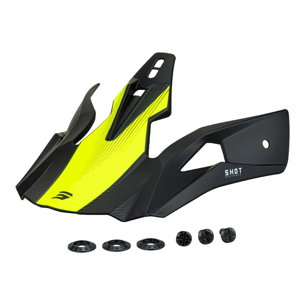 Shot Pulse Helmet Replacement Peak Neon Yellow Matt 1
