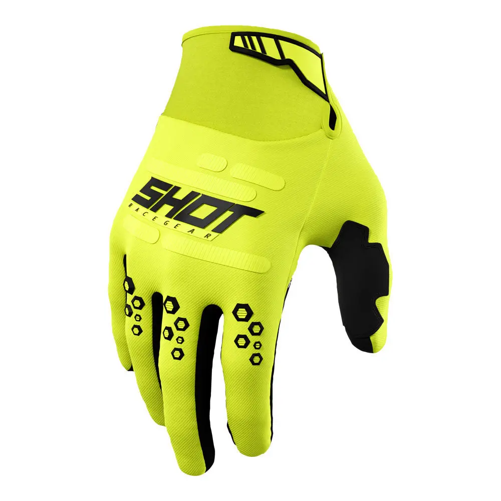 Shot Vision Gloves Neon Yellow 6
