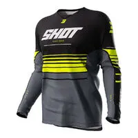 Shot Raw Kids Jersey Peak Neon Yellow 1