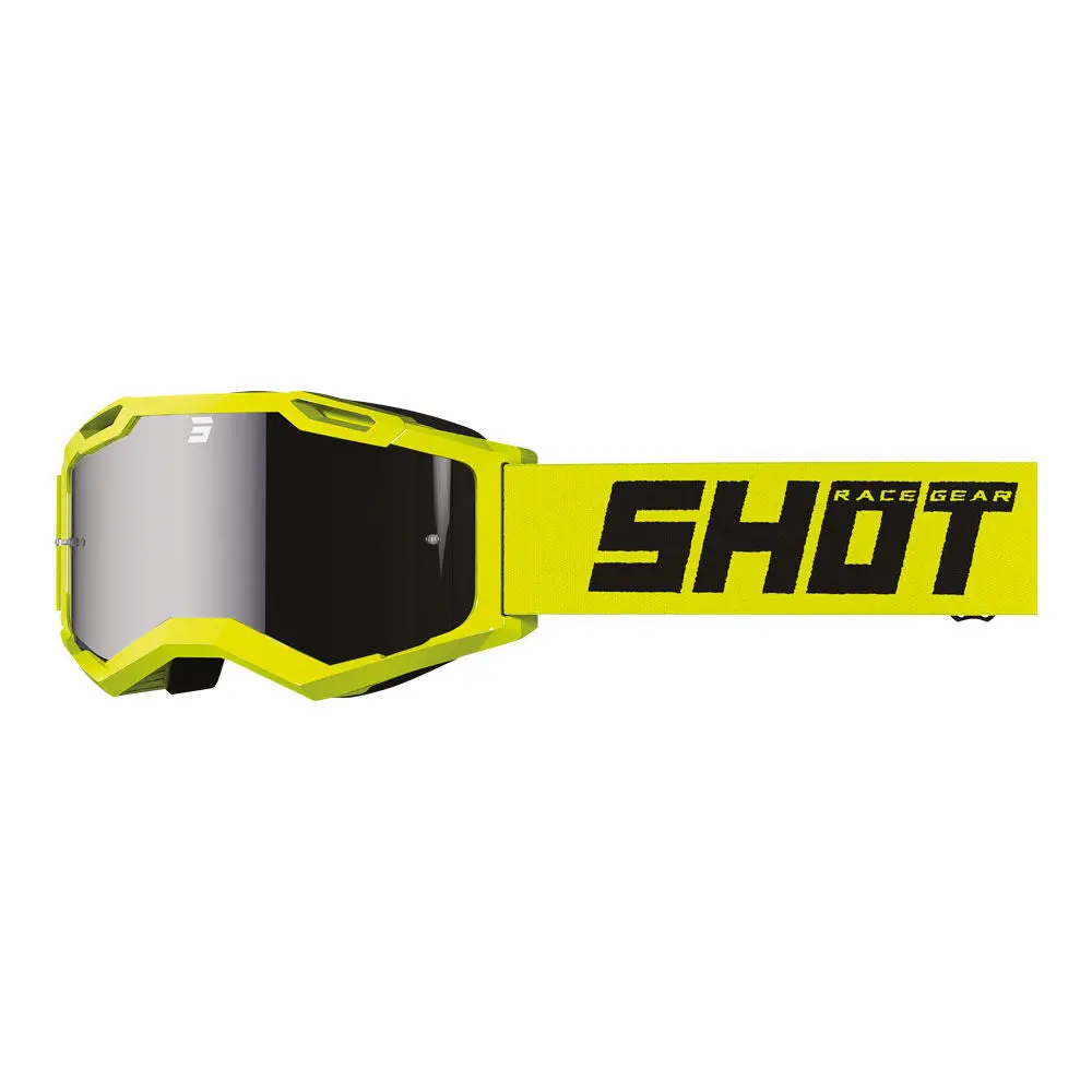 Shot Assault 2.0 Solid Goggles Solid Neon Yellow With Iridium Lens 1