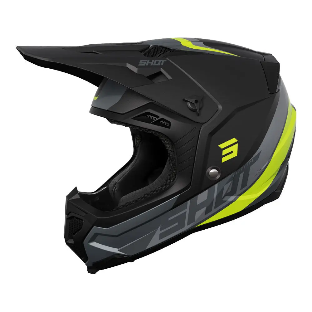 Shot Core Helmet Custom Black/Neon Yellow 2Xl 1