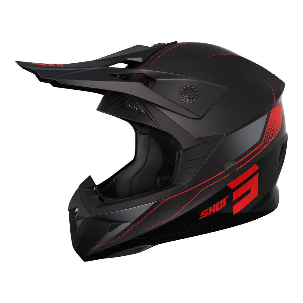 Shot Pulse Helmet Edge Matt Blk/Red 2