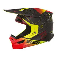 Shot Furious Kids Helmet Matrix Red Glossy 1