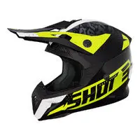 Shot Pulse Kids Helmet Airfit Black/White/Neon Yel 1