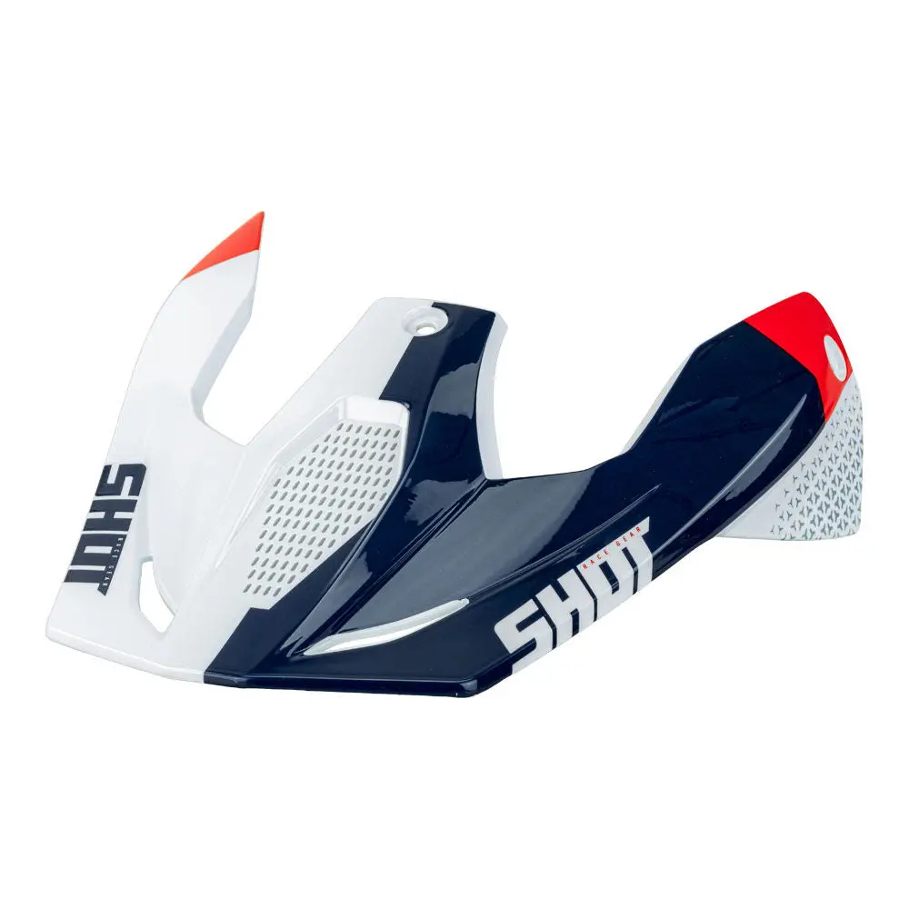 Shot Race Replacement Peak Ridge Red/Blue Gloss 1