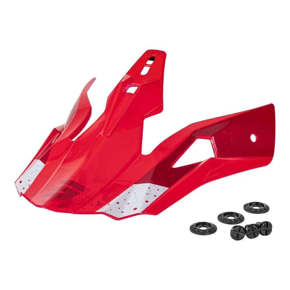Shot Pulse Kids Replacement Peak Airfit Red Gloss 1