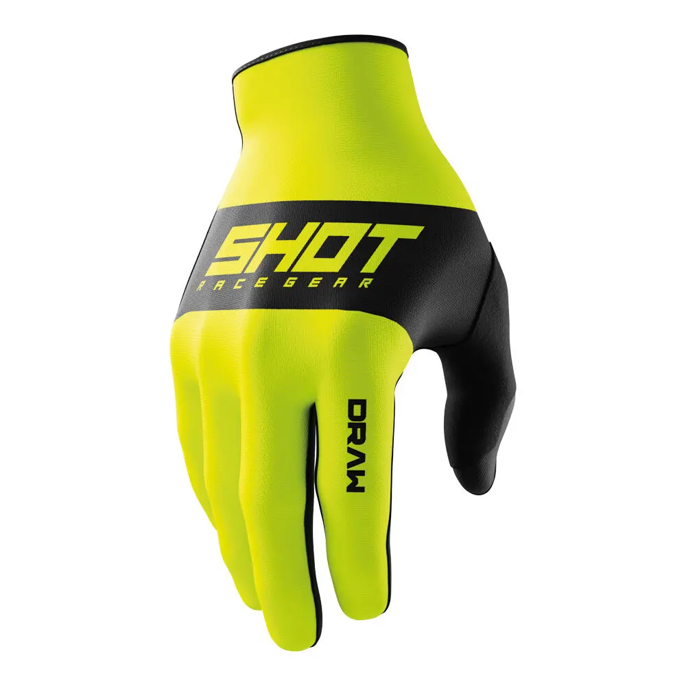 Shot Draw Gloves Kids Sky Neon Yellow 12/13 1