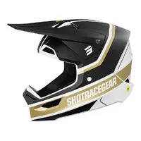 Shot Race Mythic Helmet Black/Gold Matt 1