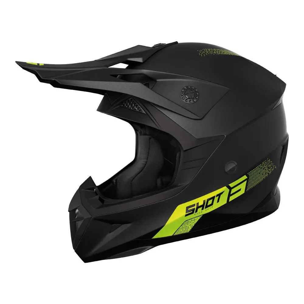 Shot Pulse Element Helmet Neon Yellow Matt 5