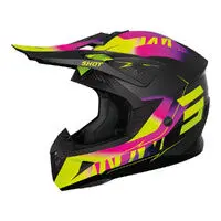 Shot Pulse X-Treme Helmet Pink/Yellow Matt 1