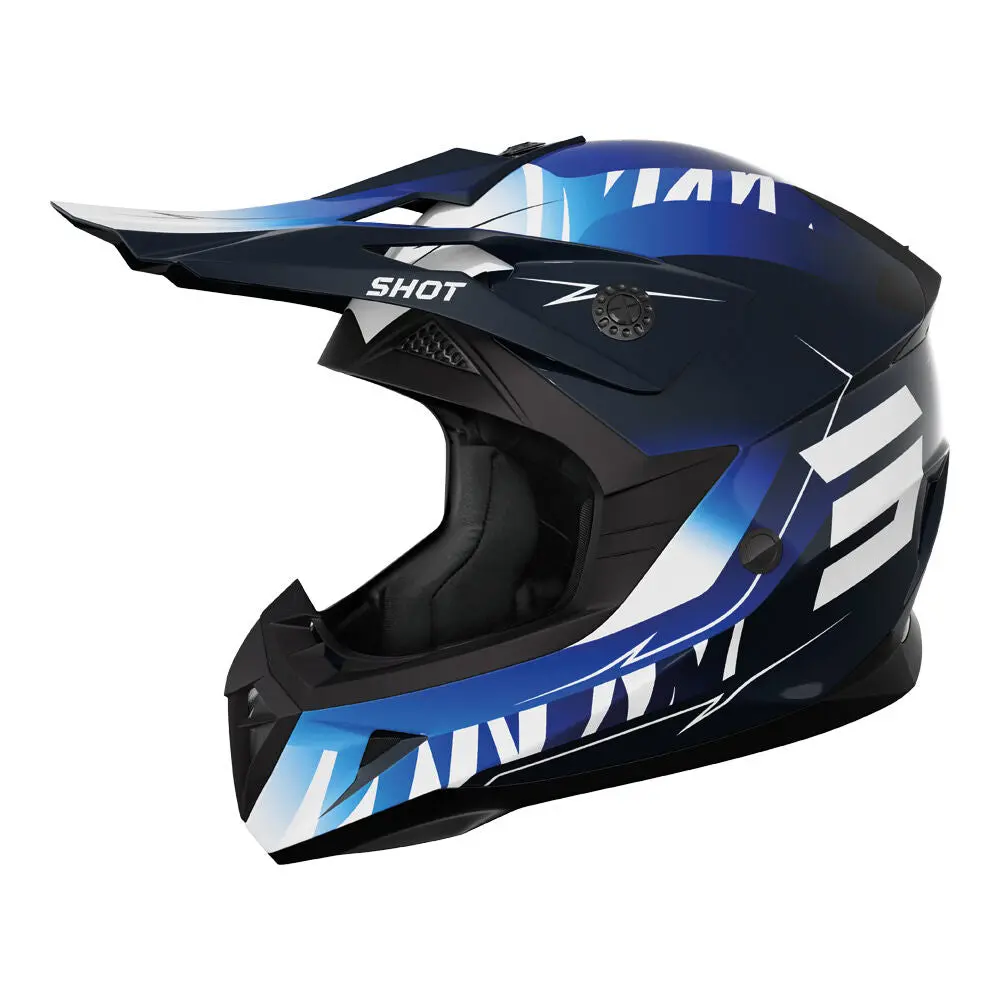 Shot Pulse X-Treme Kid Helmet Blue Glossy L 1