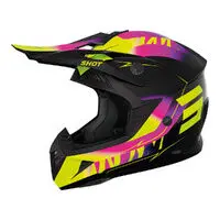Shot Pulse X-Treme Kid Helmet Pink/Neon Yellow Glossy 1