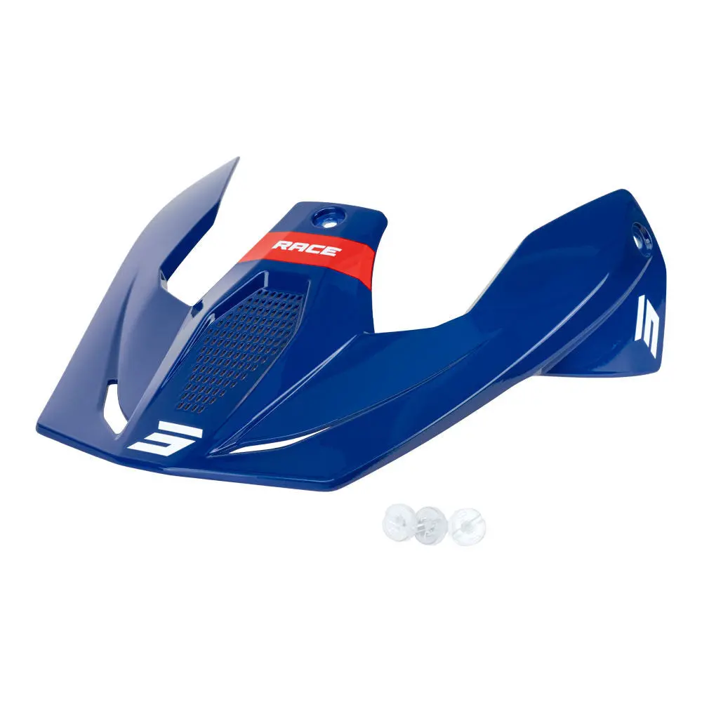 Shot Race Helmet Peak Mythic Blue/Red Gloss 1