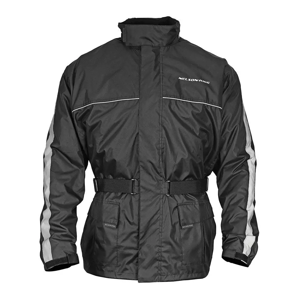 Nelson-Rigg Rain Jacket Solo Storm Black Ssj-Blk-02-Md (Ctn 5) 1