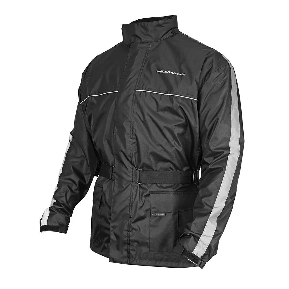 Nelson-Rigg Rain Jacket Solo Storm Black Ssj-Blk-05-2X (Ctn 5) 2