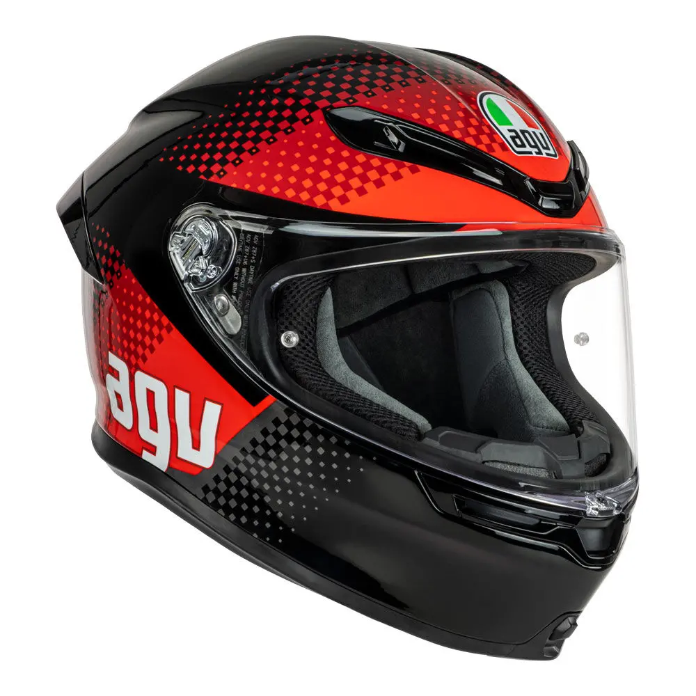 Agv K6s Smu Fision Black/Red 2