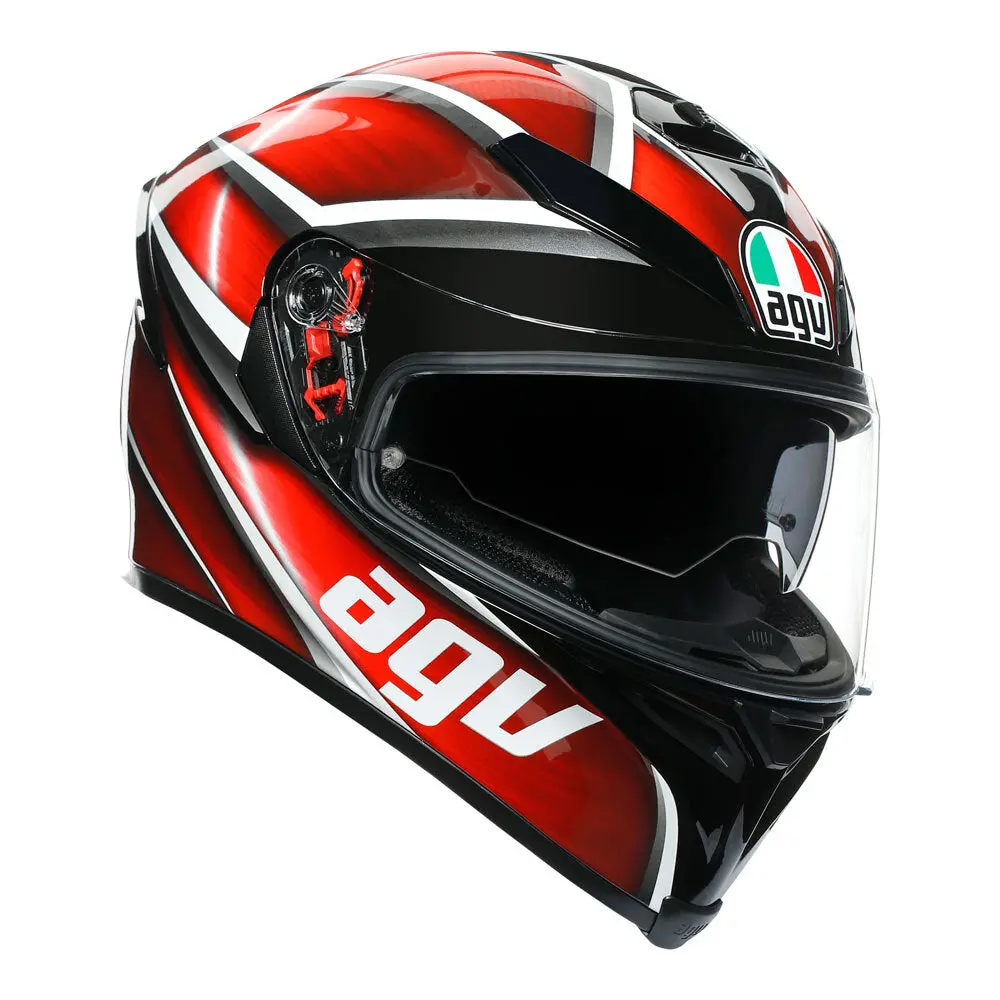 Agv K5 S Tempest Black/Red 1
