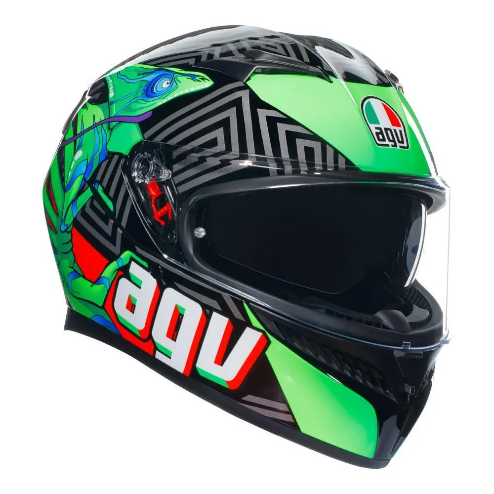 Agv K3 Kamaleon Black/Red/Green 1
