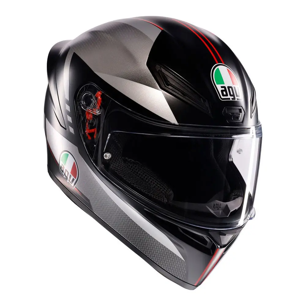 Agv K1s Lap Matt Black Grey Red Xl 1