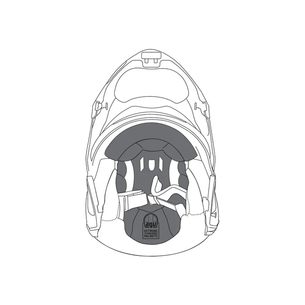 Agv Removable Crown Pad Sportmodular 1