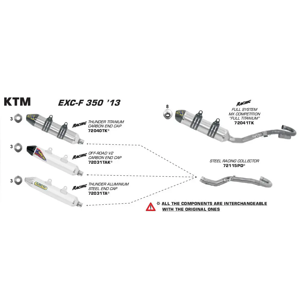 Spc Arrow 72115Pd [ ]: Collector Sst - Ktm Exc-F 350 12-14/Exc-F 250 14 [X 1