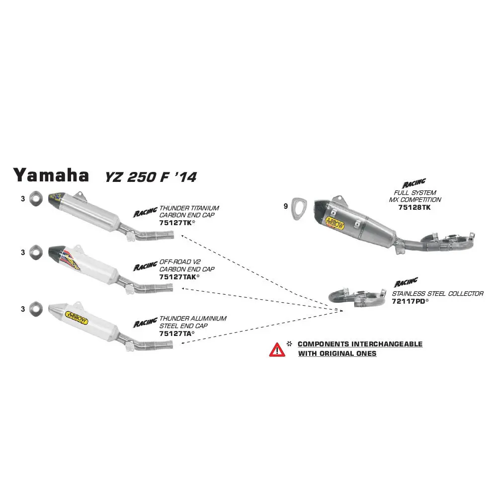 Spc Arrow 72117Pd [Aoe]: Collector Sst - Ya Yz250f 14-15 / Wr250f 15   [X 1