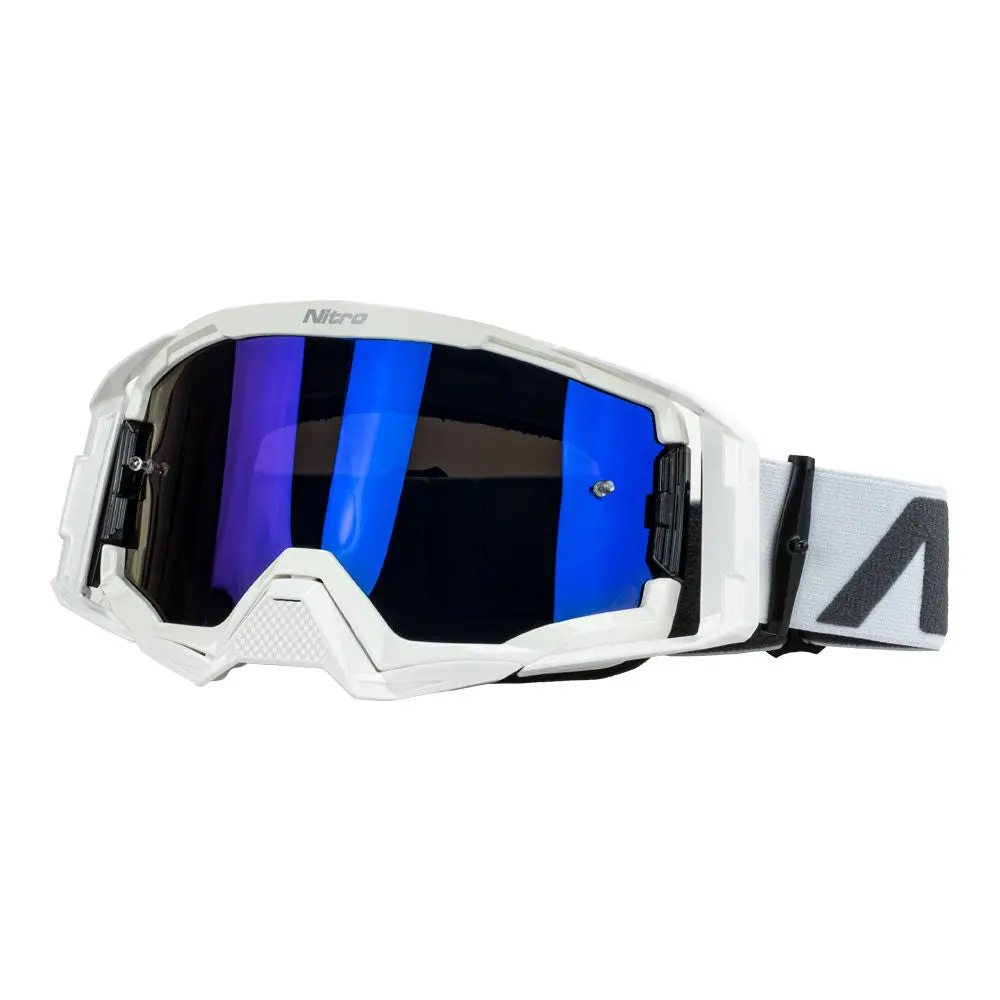 Nitro Nv-150 Mx Goggle White Frame Blue Lens 1