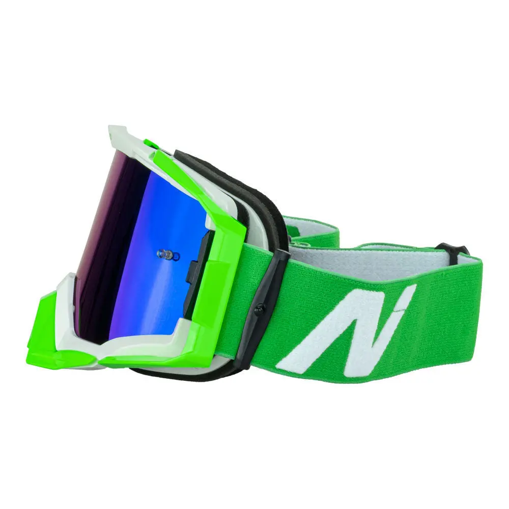 Nitro Nv-150 Mx Goggle White/Green Frame Blue/Green Lens 2