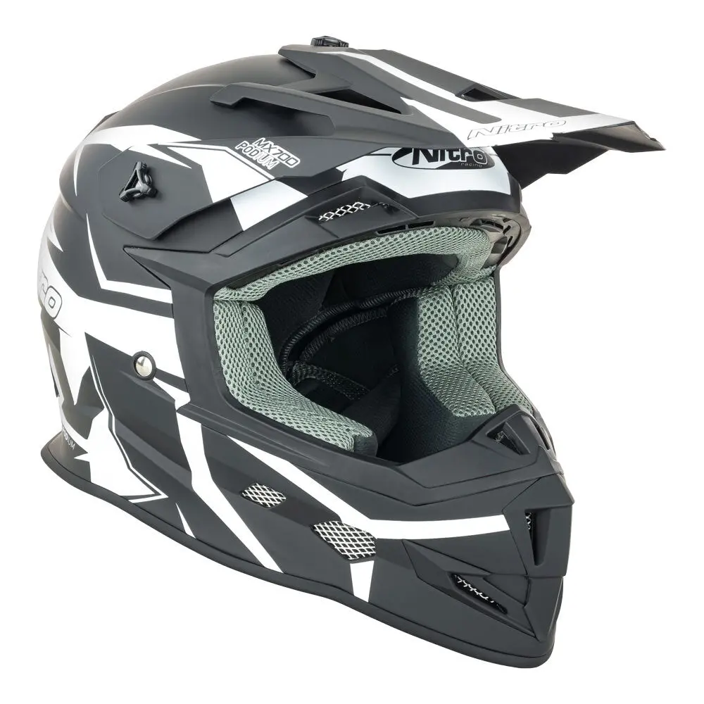 Nitro Mx700 Matt Black/White 1