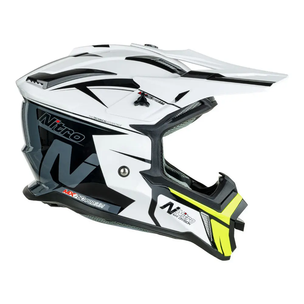 Nitro Mx760 Podium White/Grey/Fluro M 1