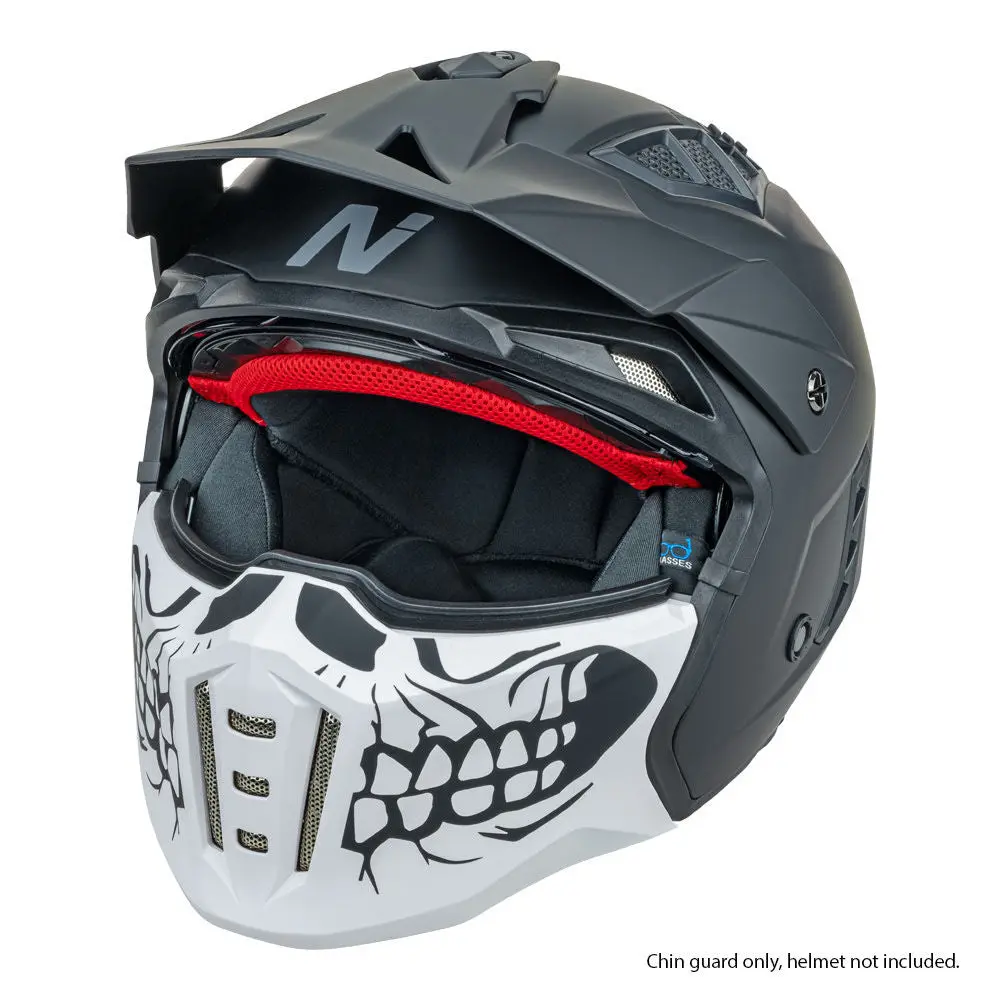 Nitro Nz302 Attitude Chin Mask Skull Teeth 2