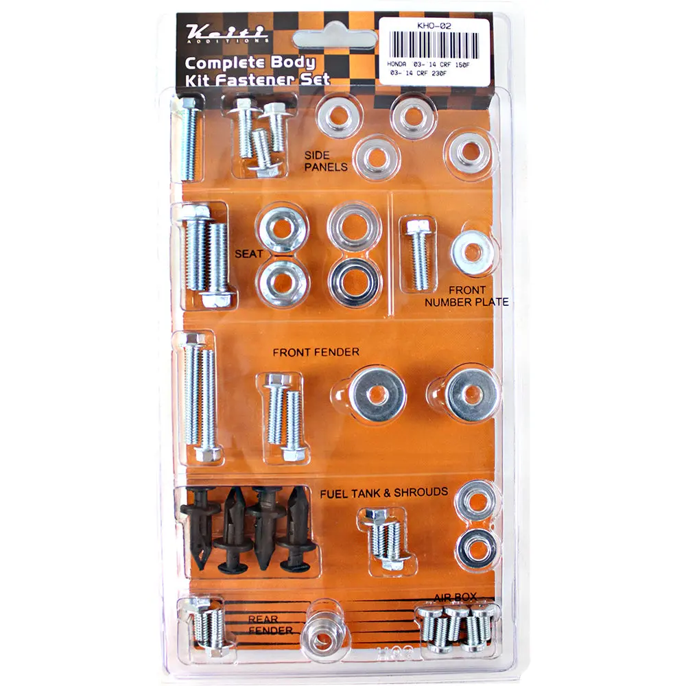Keiti - Complete Body Kit Fastner Set - Honda 1