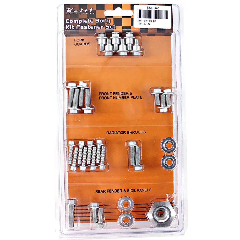 Keiti - Complete Body Kit Fastner Set - Ktm 1