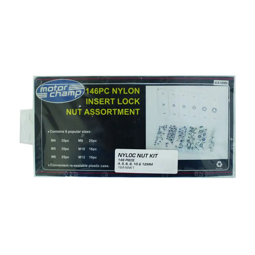 Cpr Nyloc Nut Kit 4/5/6/8/10/12Mm 146P (Nnk1) 1