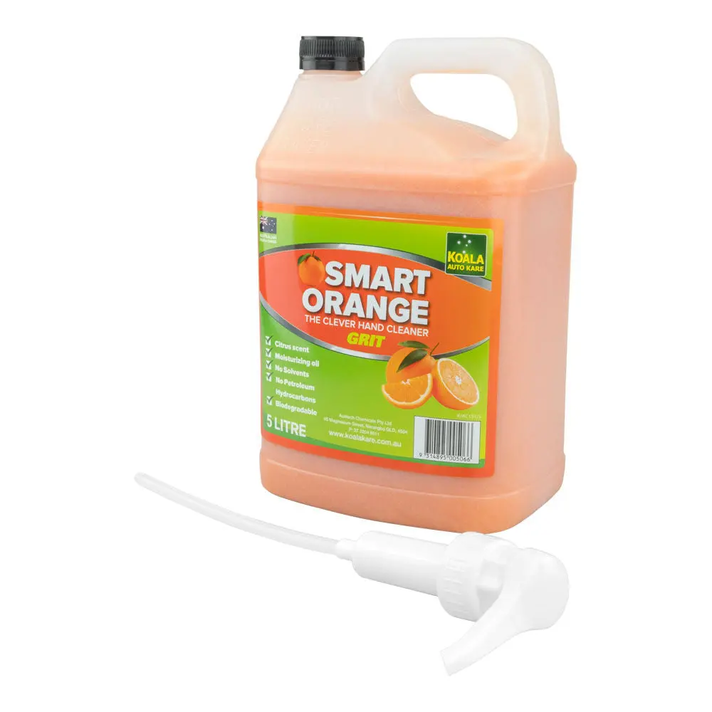Smart Orange Grit Hand Cleaner With Pump 5L 1